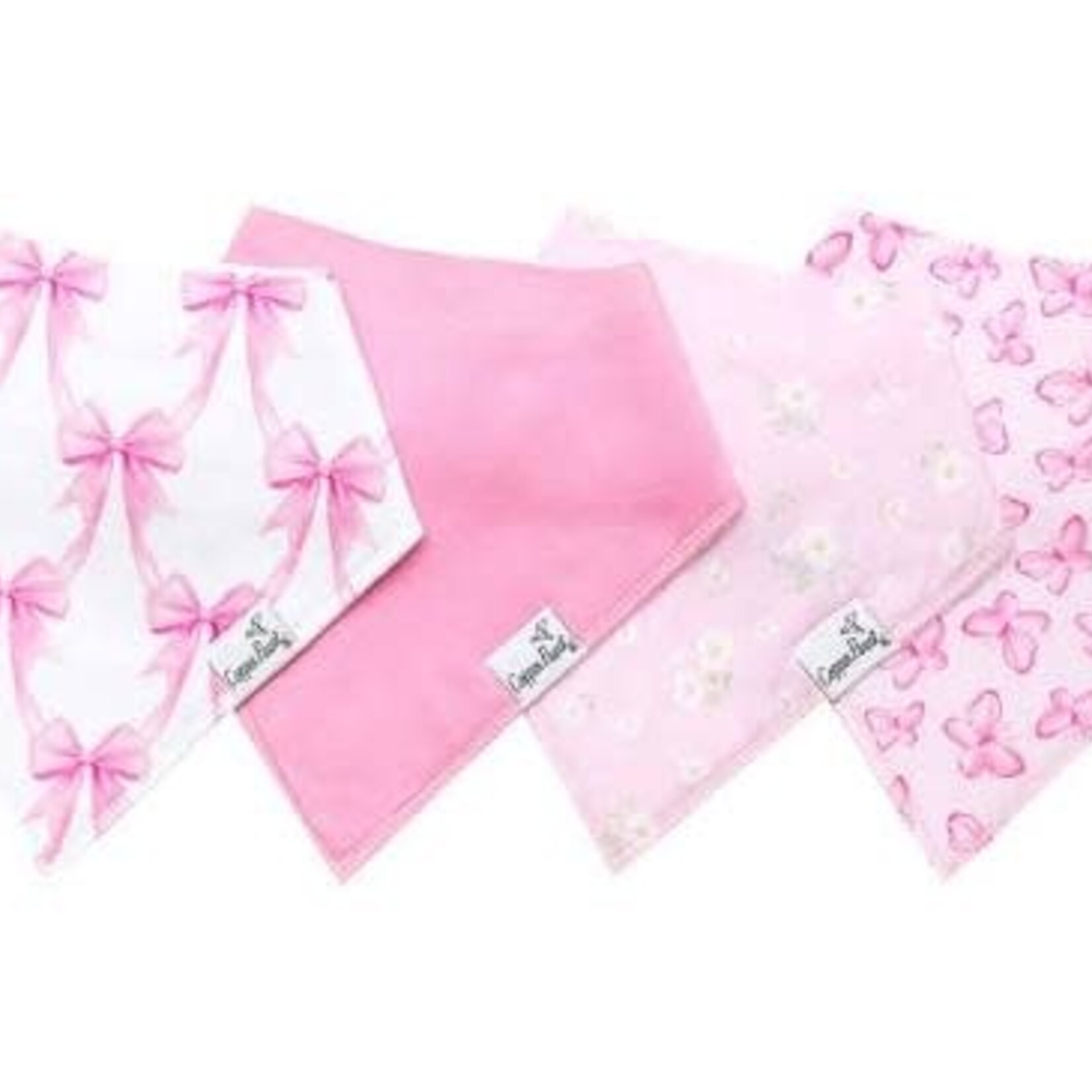 Copper Pearl Baby Bandana Bibs - Bow My Gosh- 4 pack