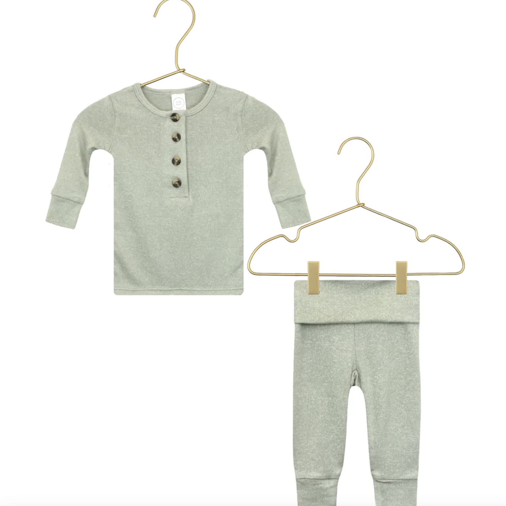 Lou Lou and Company Top + Bottoms Set | Collins Sage Sweater