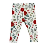 babysprouts clothing company Leggings Baby | Poinsettia