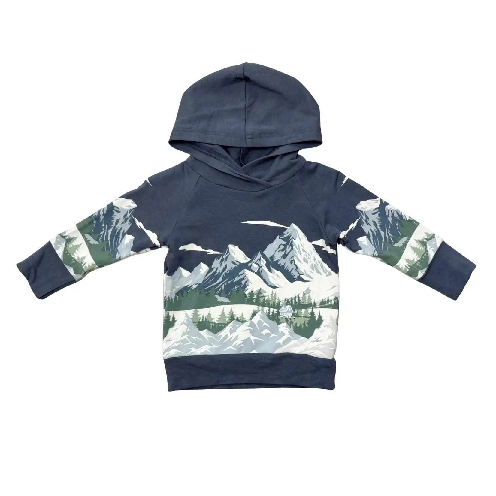 babysprouts clothing company Raglan Hoodie Baby | Mountains