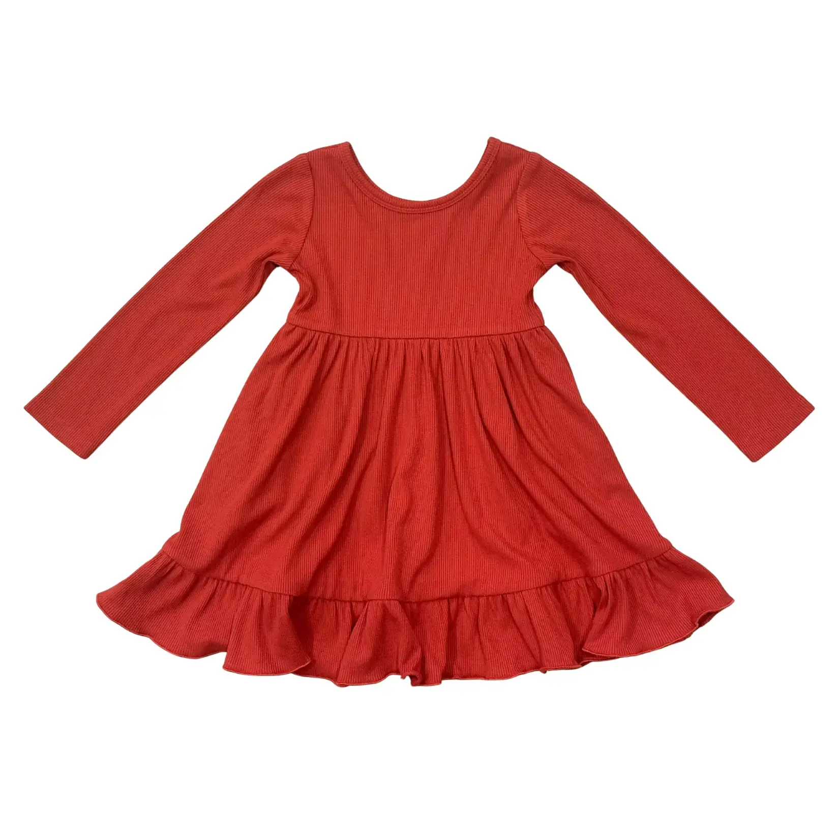 babysprouts clothing company Ribbed Ballet Dress | Berry Red