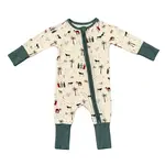 babysprouts clothing company Long Sleeve  Zip Romper | Nativity