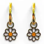 Kicks and Giggles Daisy Charm Hoops   | Earrings