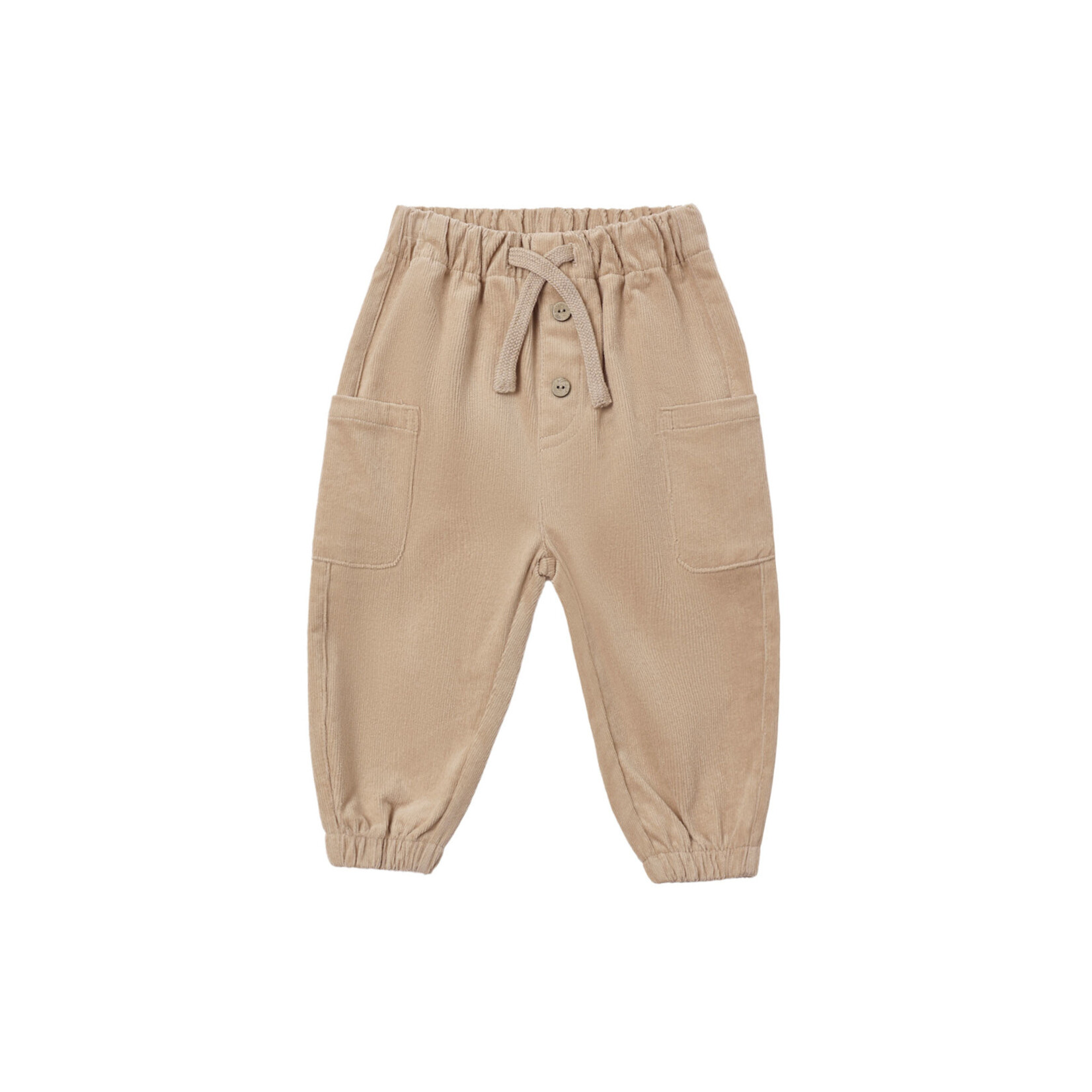 Quincy Mae Luca Cord Pant Baby | Latte