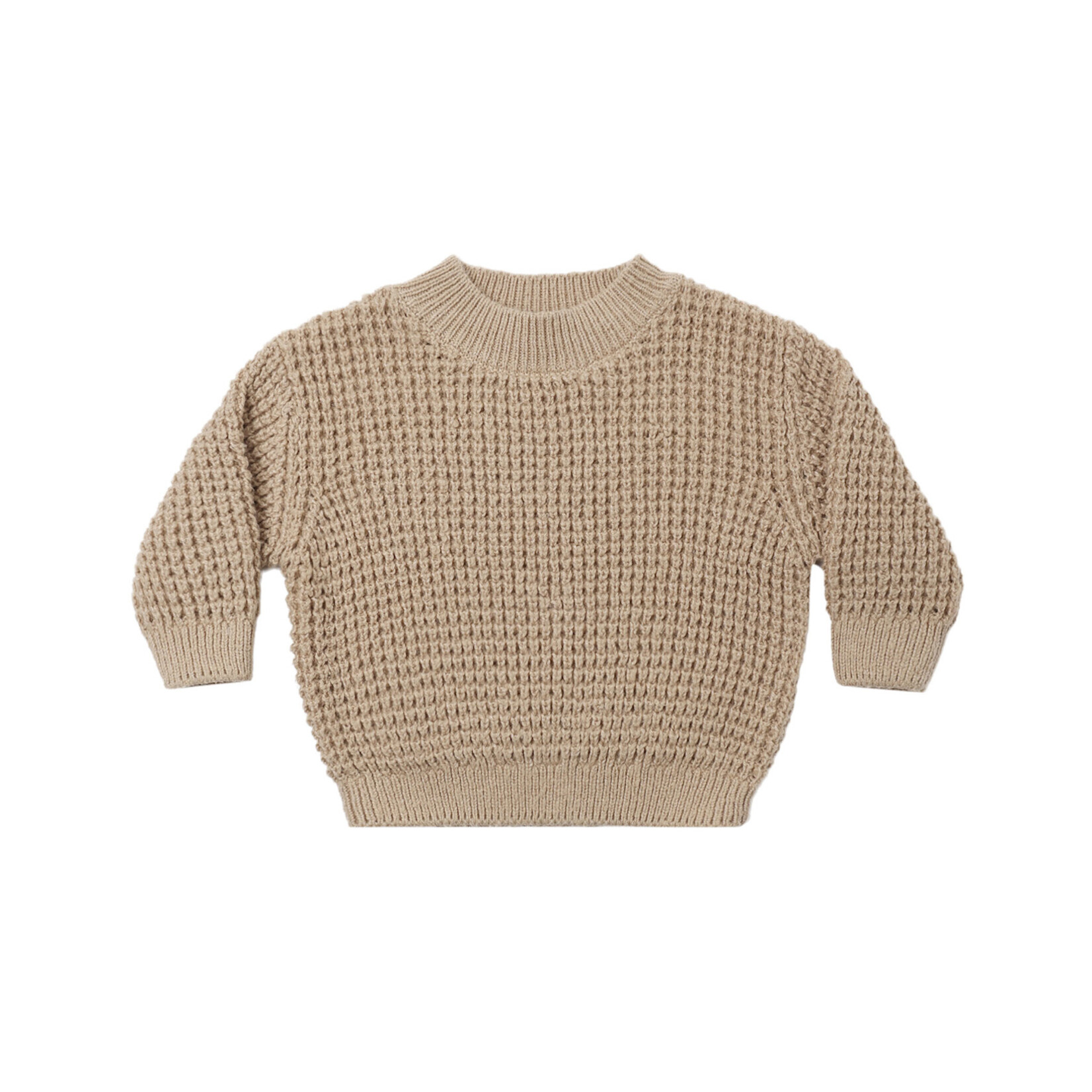 Quincy Mae Chunky Knit Sweater | Heathered Latte
