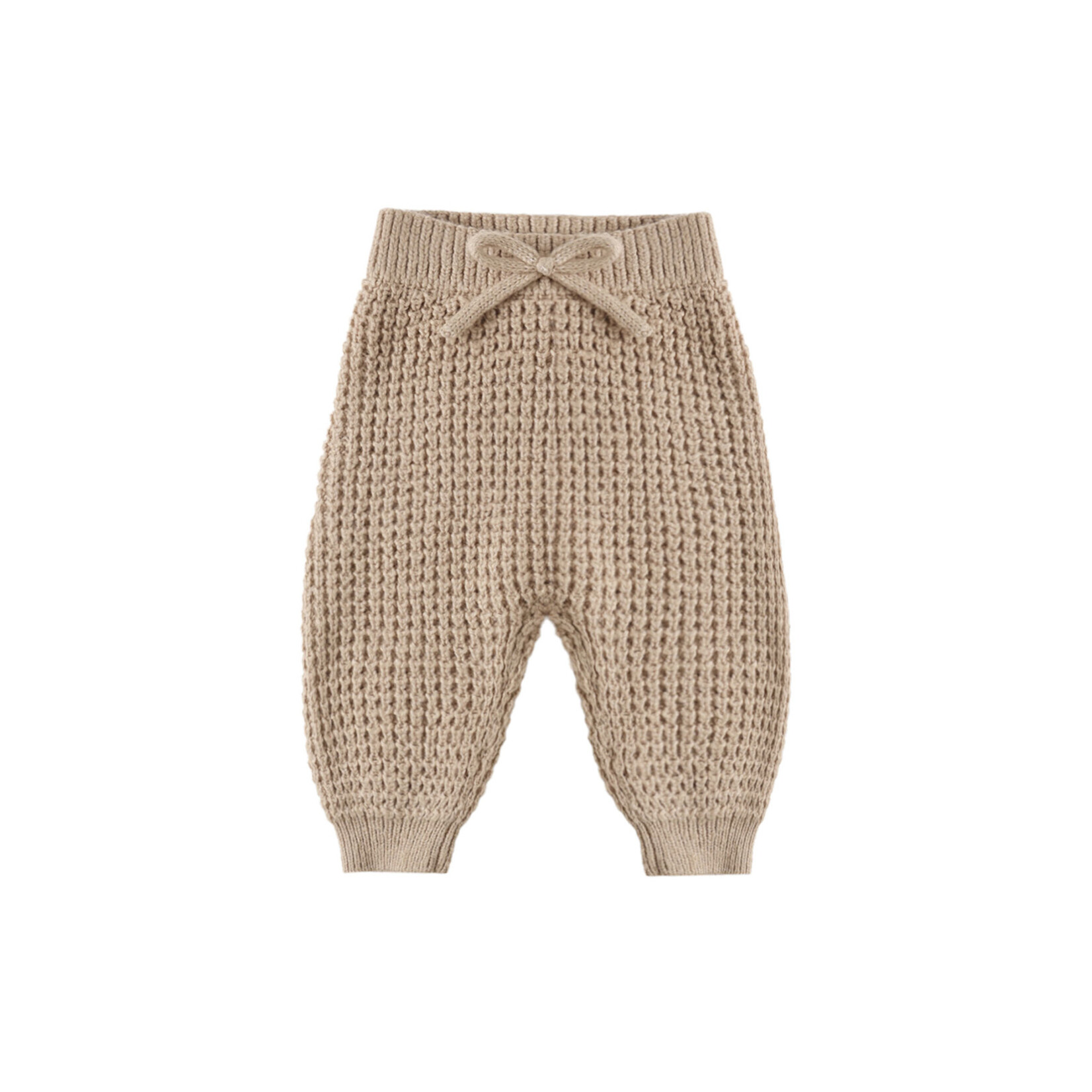 Quincy Mae Chunky Knit Pant | Heathered Latte