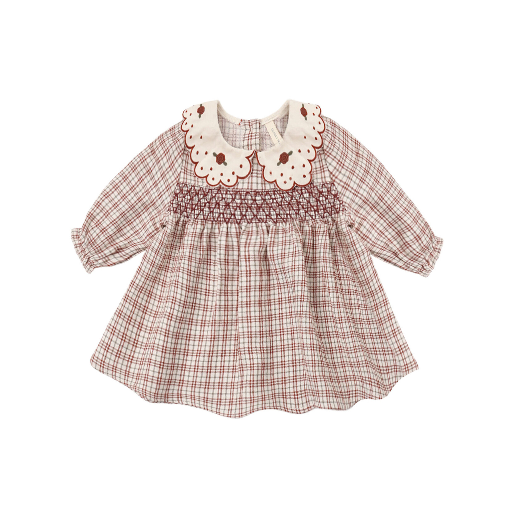 Quincy Mae Callie Dress Baby | Christmas Plaid