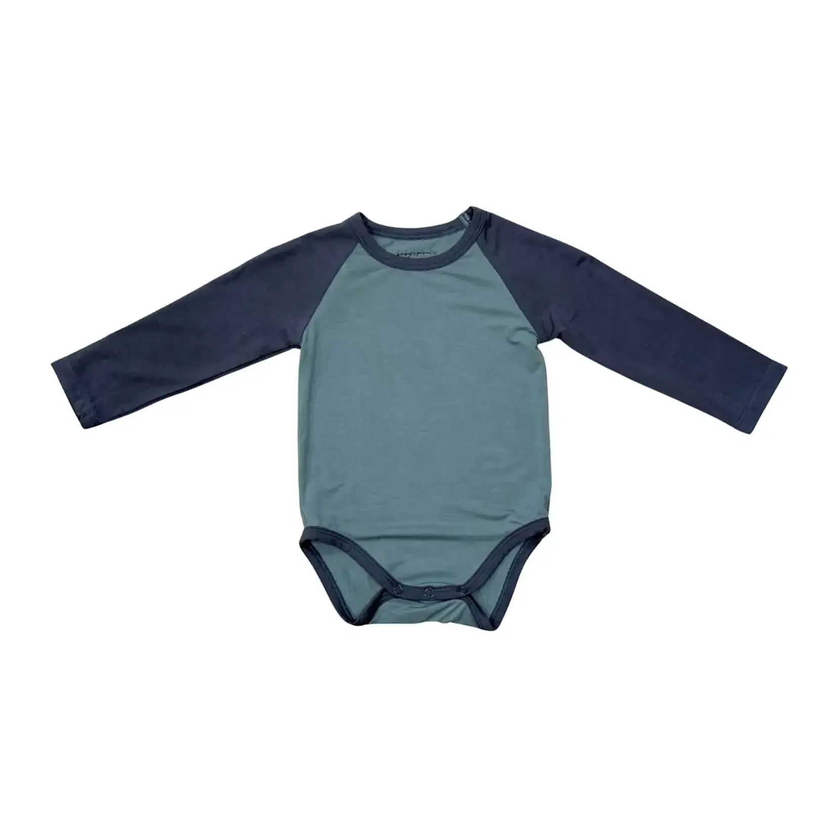 babysprouts clothing company Baby Bodysuit | Raglan in Nightfall