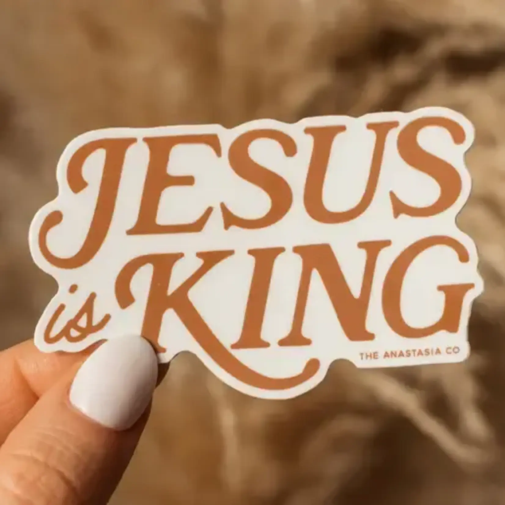 Kicks and Giggles Sticker - Jesus Is King