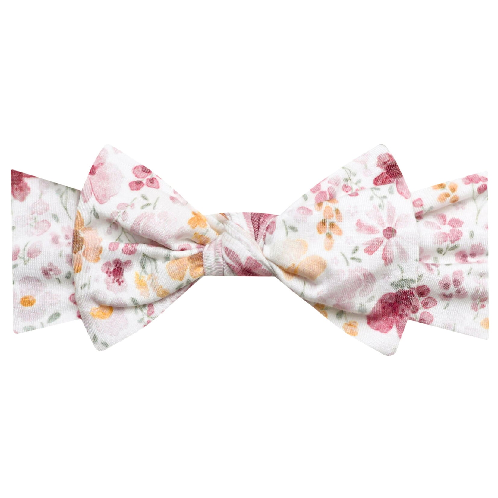 Copper Pearl Knit Headband Bow - Diana