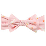 Copper Pearl Knit Headband Bow - Gigi