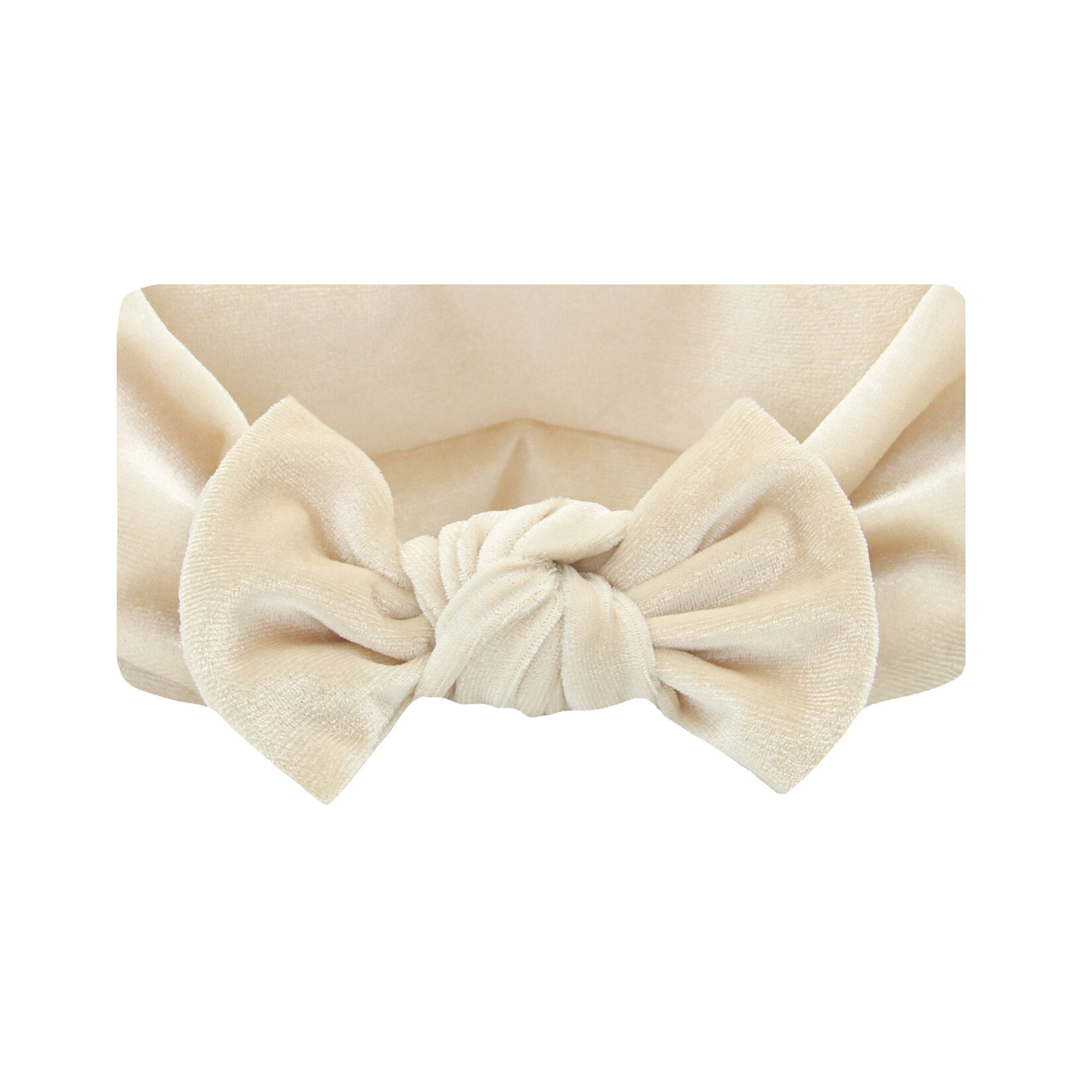 Lou Lou and Company Velvet Knot Headband | Latte