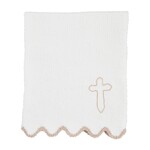 Mud Pie Cross Chenille Blanket