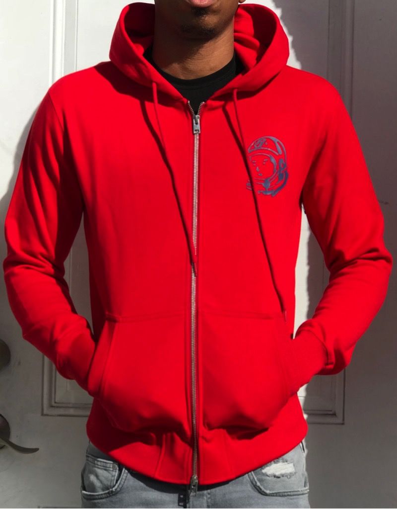 boys red zip up hoodie