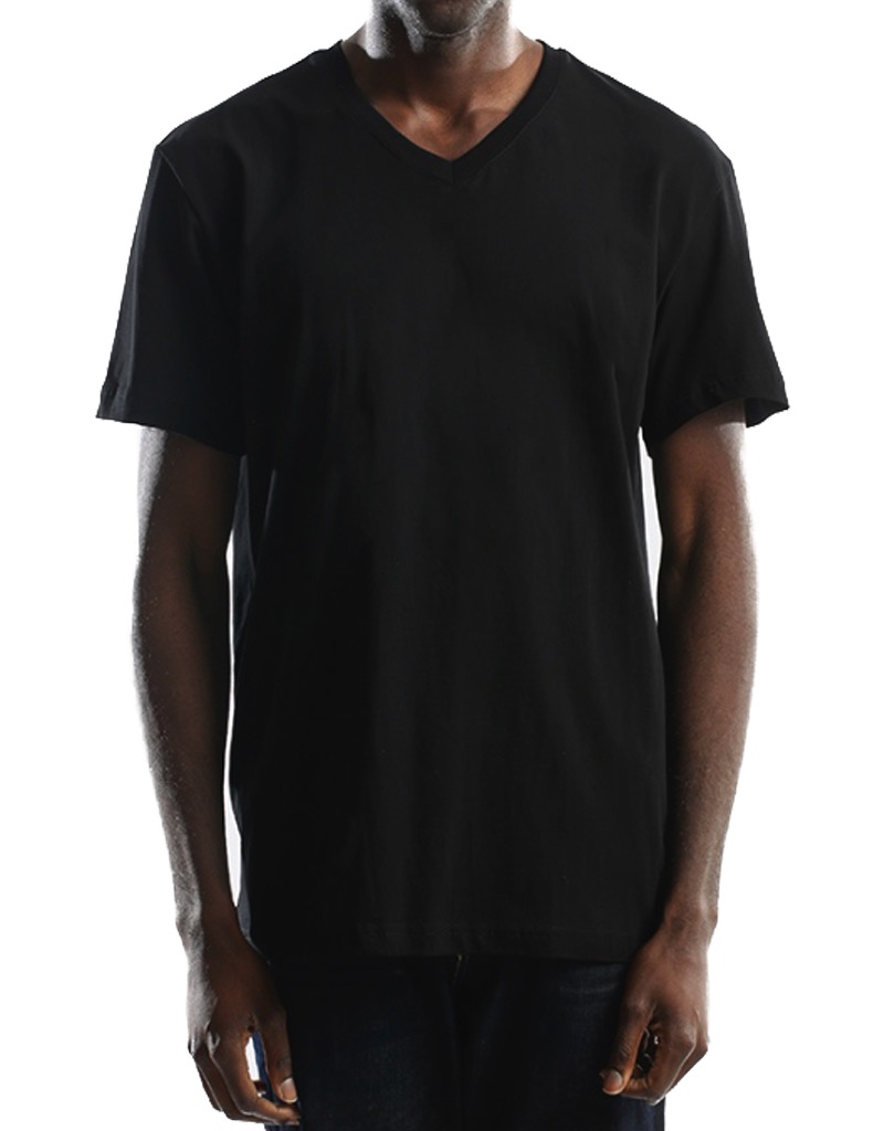 BLACK PREMIUM V NECK T SHIRT - Selfmade Boutique