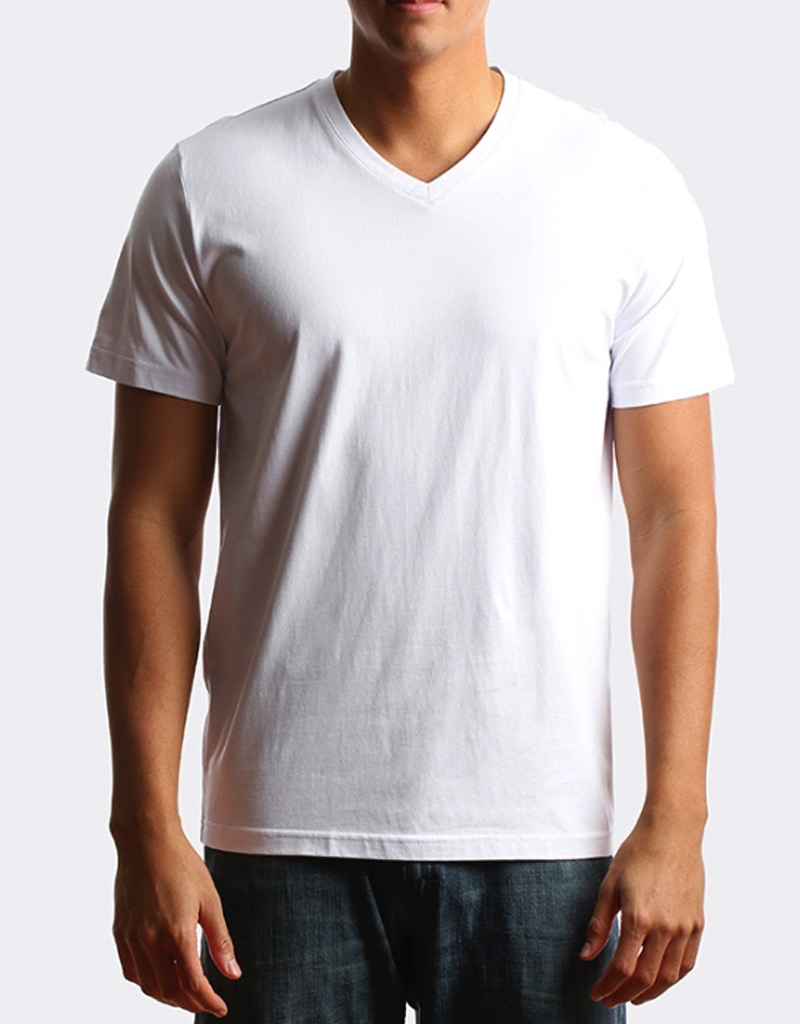 white v neck mens