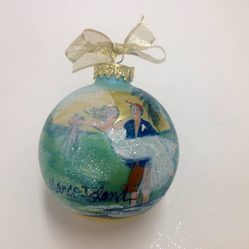Bride & Groom Marco Island Ornament