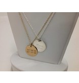 Lat Lo Disc Necklace Sm