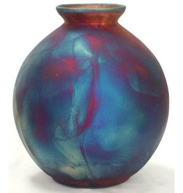 Plum Vase Raku CM