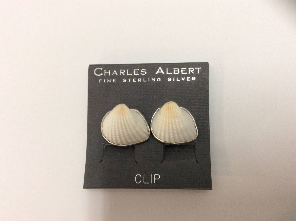 Shell Clip On Earrings
