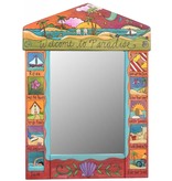 Mirror Welcome to Paradise  (24"x33)