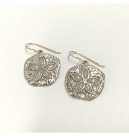 Marco Island sand Natural Sand Dollar Earrings SS