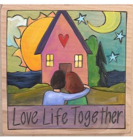 'Love Life Together' Art Plaque 7x7"