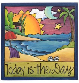 'Today is the Day' Art Plaque 7x7"