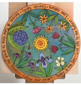 "Take Time to Smell the Flowers" Lazy Susan 20"D