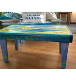 Coastal Bench 36"W x18D X 18H milled legs