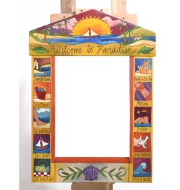 Mirror Welcome to Paradise (24x33) (Sun & Sailboat)