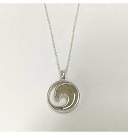 Marco Island Wave Necklace SS 16-18-20" Adj.