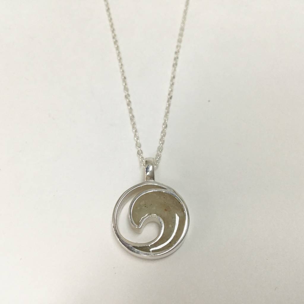 Marco Island Wave Necklace SS 16-18-20" Adj.