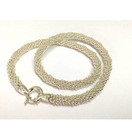 Silver Rope 20" Necklace