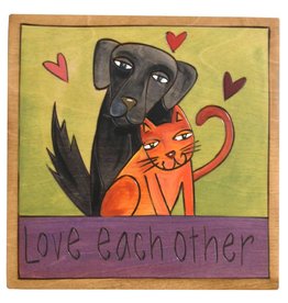 'Love each other' Art Plaque 7x7"