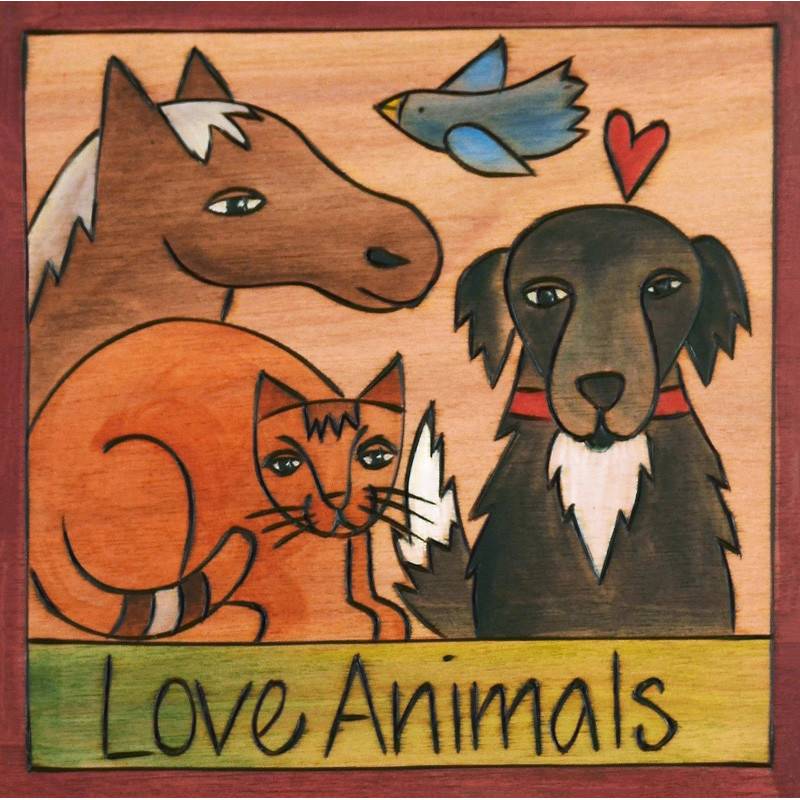Sincerely Sticks 6x6 Plaque All Creatures Great and Small SS