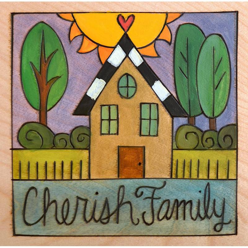 Sincerely Sticks 6x6 Plaque Caitlin's House  SS