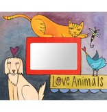 Sincerely Sticks 4x6 Frame Dogs & Cats & Birds Oh My  SS