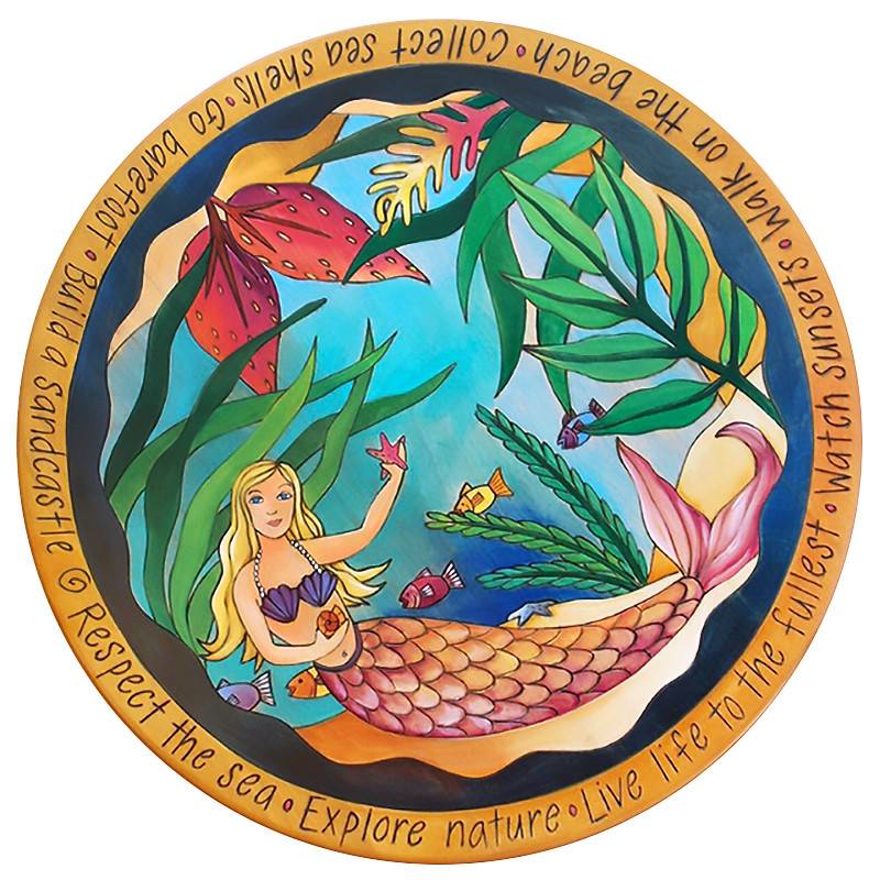 "Mermaid of the Sea" Lazy Susan 20"D