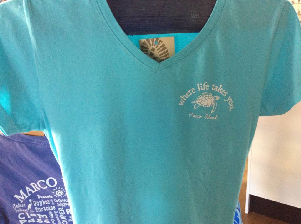 Where Life Takes You V Neck TEE Marco Island