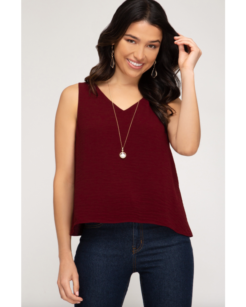 EM & ELLE Want It Bad Sleeveless Top
