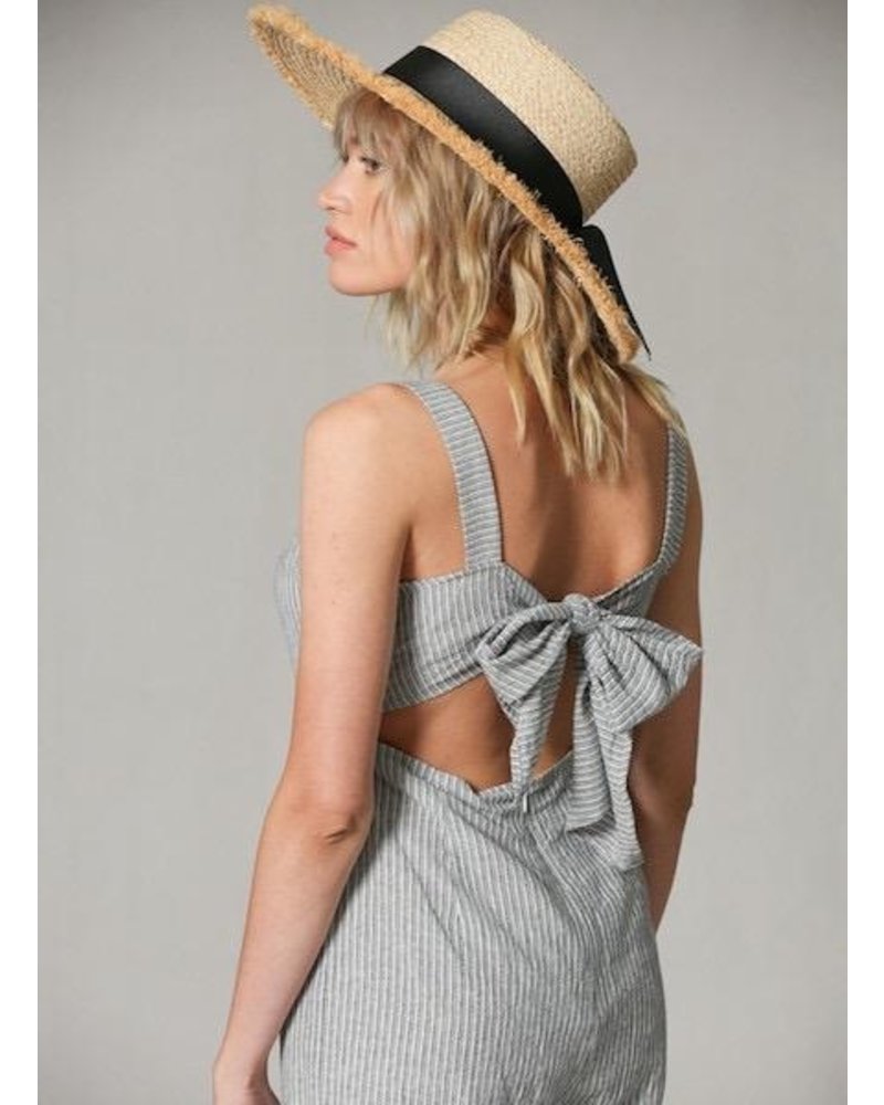 EM & ELLE Back Bow Jumpsuit