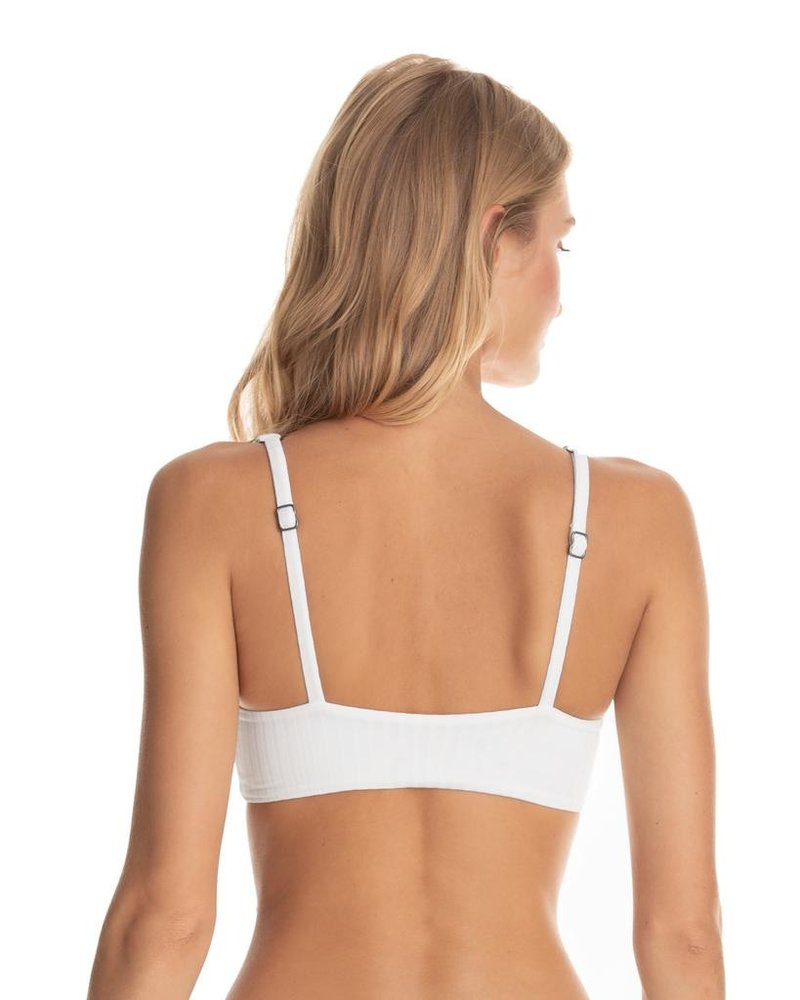 Maaji Card White Pearl Bikini Top