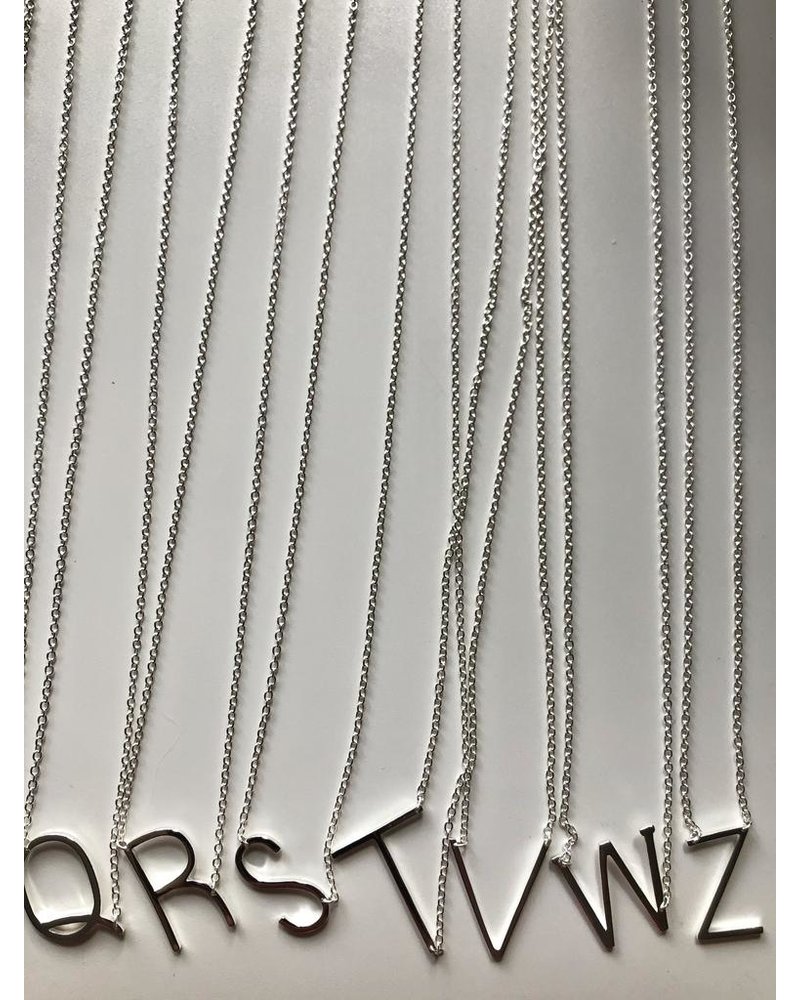 MIsc Sterling Silver Initial Necklace
