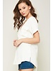 EM & ELLE Jasmine Short Sleeve Buttoned V-Neck