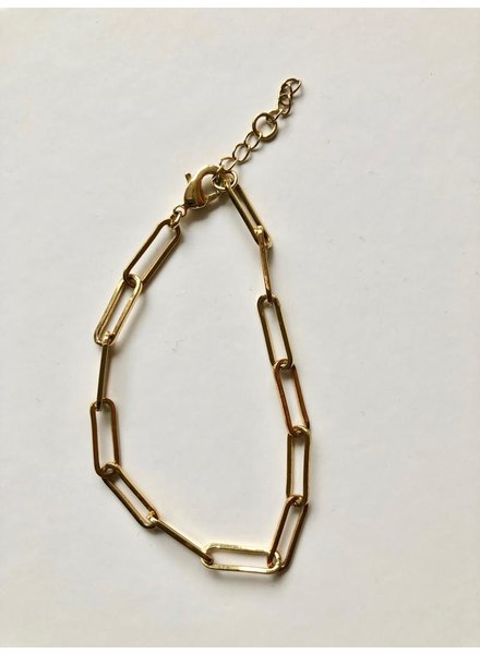 EM & ELLE Idina Brass Chain Bracelet