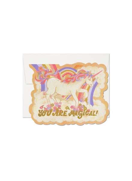 Red Cap Cards Magical Unicorn Card