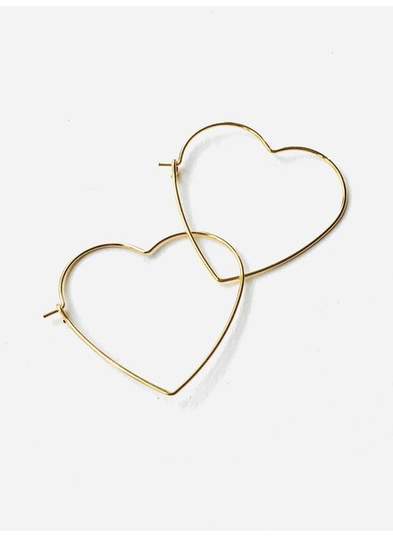 EM & ELLE Heart Hoop Earring