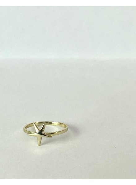 EM & ELLE Gold Plated Starfish Ring