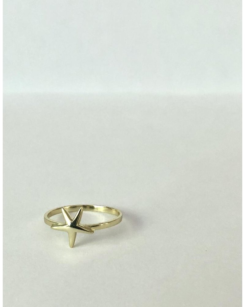 EM & ELLE Gold Plated Starfish Ring